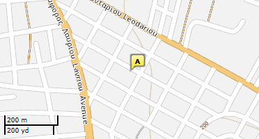 Location of business on map