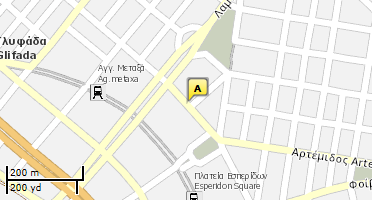 Location of business on map