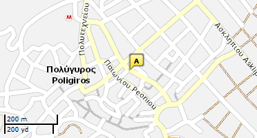Location of business on map