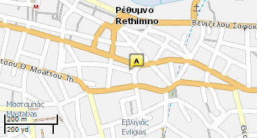 Location of business on map