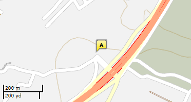 Location of business on map