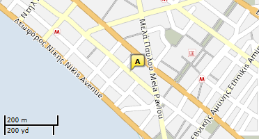 Location of business on map