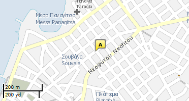 Location of business on map