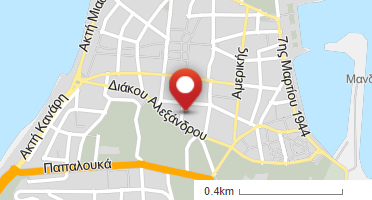 Location of business on map