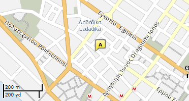 Location of business on map