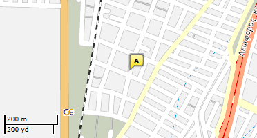 Location of business on map