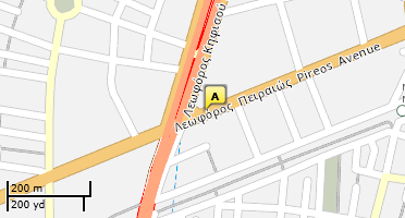 Location of business on map