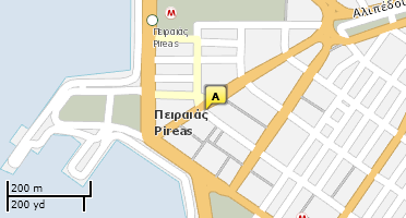Location of business on map