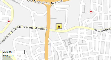 Location of business on map