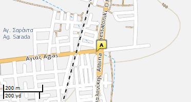Location of business on map
