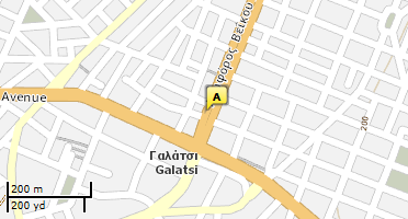 Location of business on map