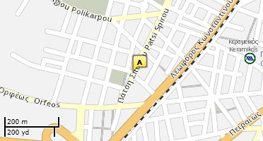 Location of business on map