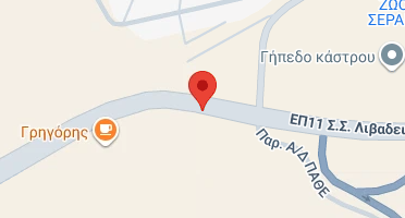 Location of business on map