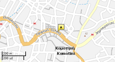 Location of business on map