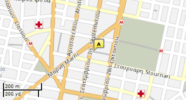 Location of business on map