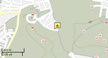 Location of business on map