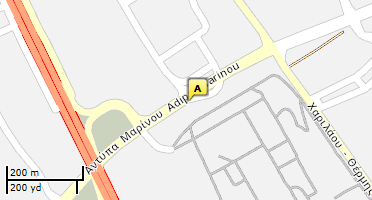 Location of business on map