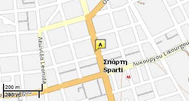 Location of business on map
