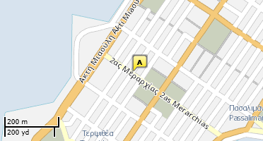 Location of business on map