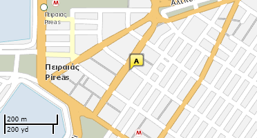 Location of business on map