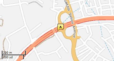 Location of business on map