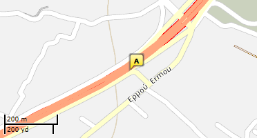 Location of business on map