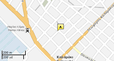 Location of business on map