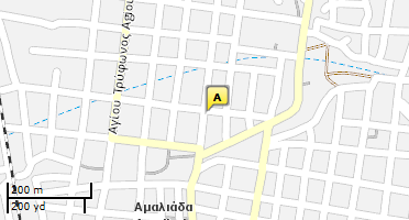 Location of business on map