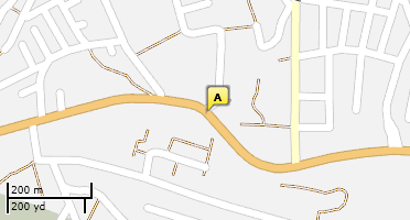 Location of business on map