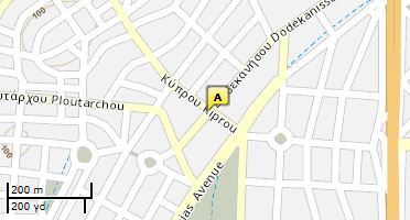 Location of business on map