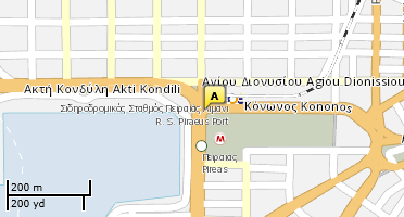 Location of business on map