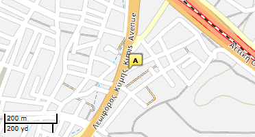 Location of business on map