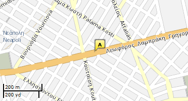 Location of business on map