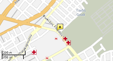 Location of business on map