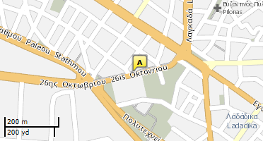 Location of business on map