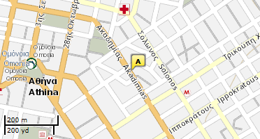 Location of business on map