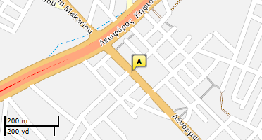 Location of business on map