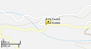 Location of business on map