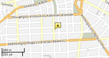 Location of business on map