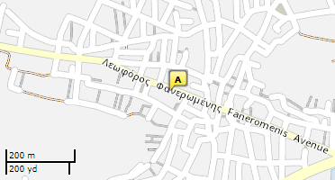 Location of business on map