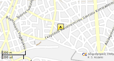 Location of business on map
