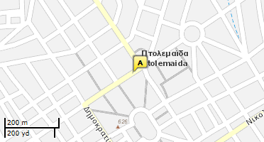 Location of business on map