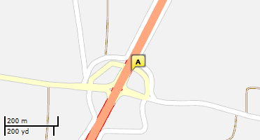 Location of business on map