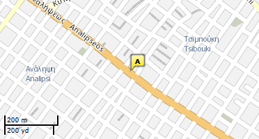Location of business on map