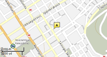 Location of business on map