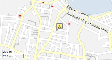 Location of business on map