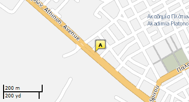Location of business on map