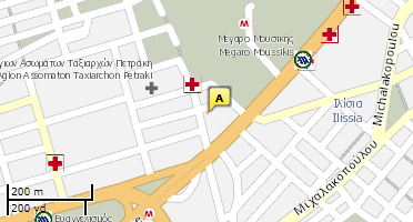 Location of business on map