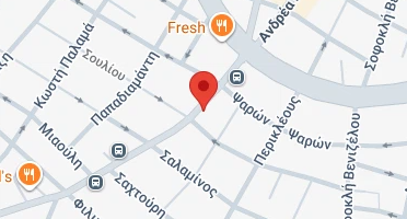Location of business on map