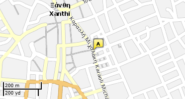 Location of business on map